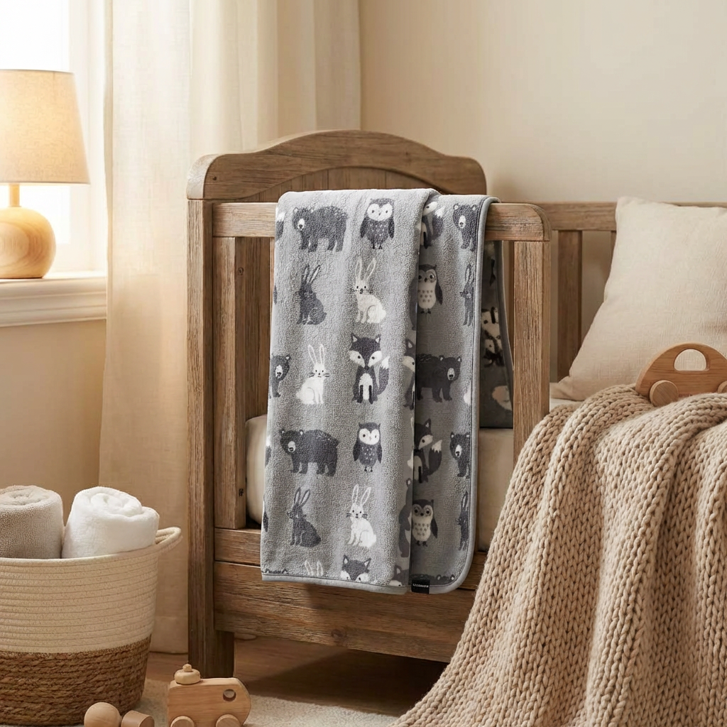 Woodland Animals Baby Blanket
