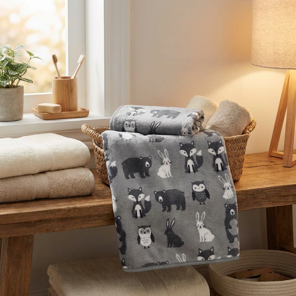 Woodland Animals Baby Blanket