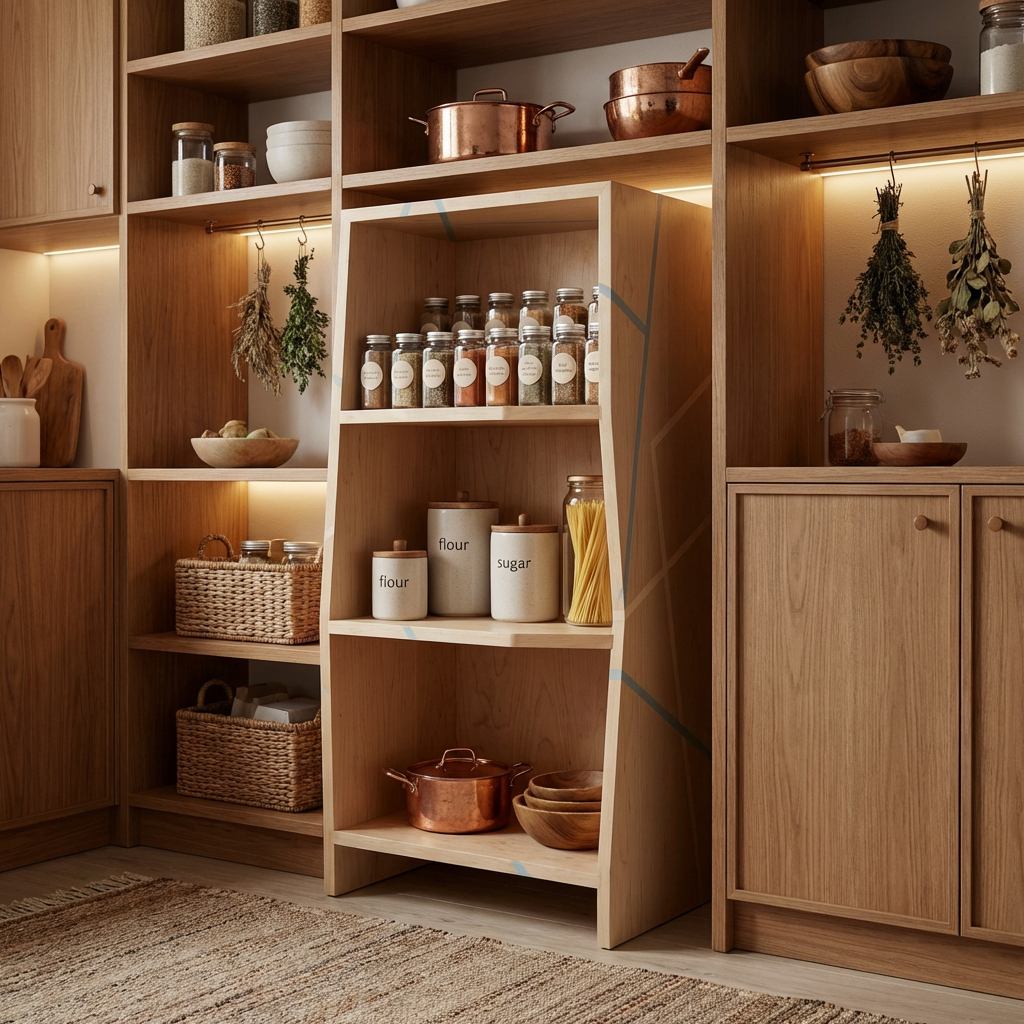 Modern Wooden Open Shelf Bookcase