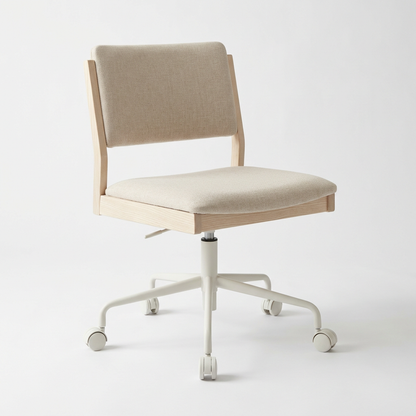 Scandinavian Upholstered Swivel Desk Chair